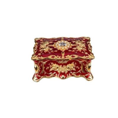 Antique Royal Jewelery Box - S Red
