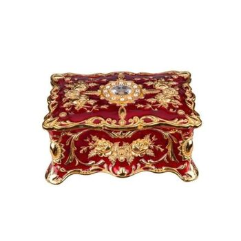 Boîte à Bijoux Royal Antique - M Rouge 1