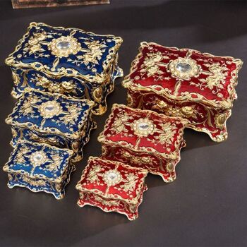 Boîte à Bijoux Royal Antique - M Rouge 3
