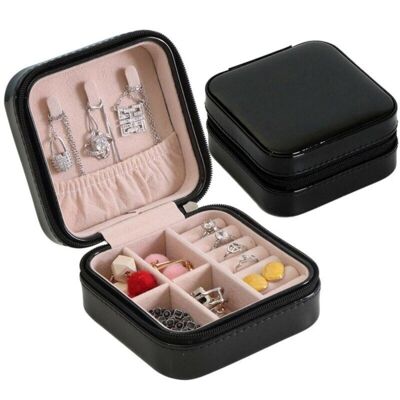 Mini Travel Jewelry Box - Black