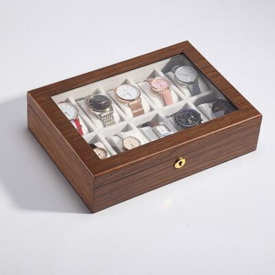 Watch Box in Precious Wood - Key Closure