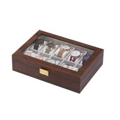 Precious Wood Watch Box - Butterfly Closure