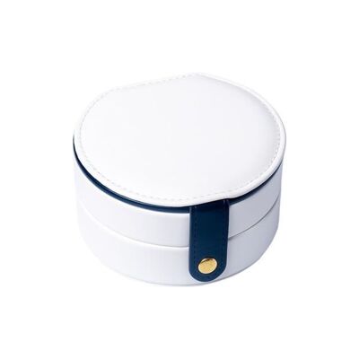 Small Leather Jewelery Box - White