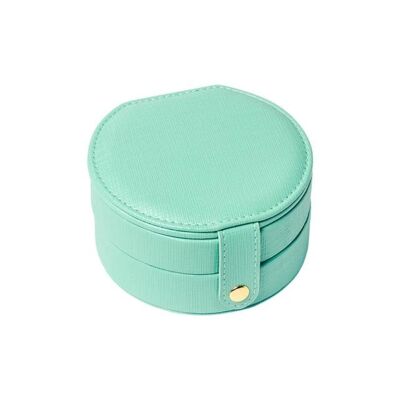 Small Leather Jewelery Box - Green