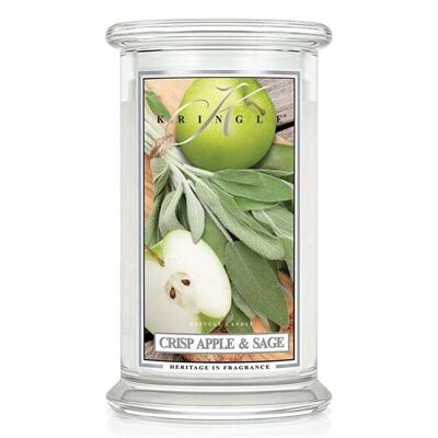 Crisp Apple Sage Candela profumata grande