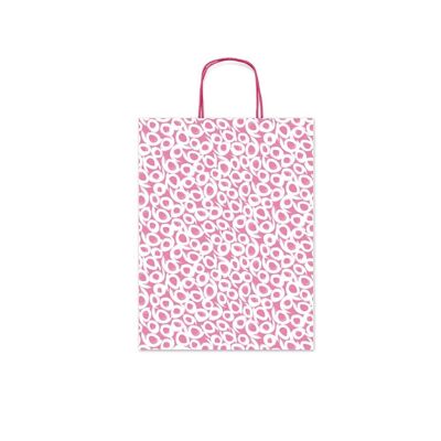 Bolsa envoltorio regalos Círculos Fucsia (pequeña)