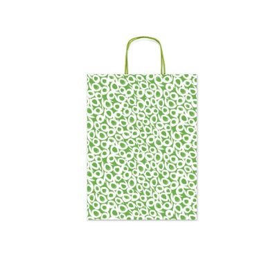 Green Circles gift wrap bag (small)