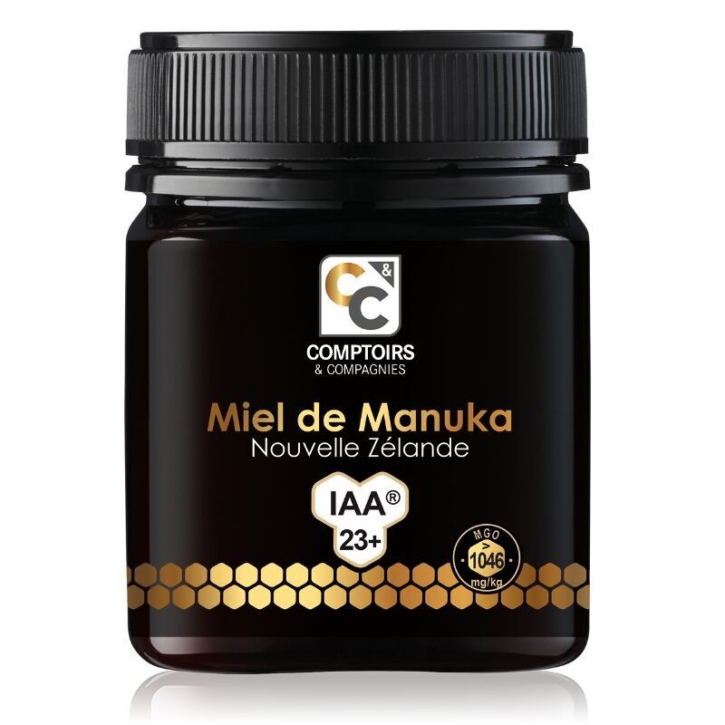 COMPTOIRS ET COMPAGNIES – Aktiver Manuka-Honig – IAA23+ (MGO 1046+) – neuseeländischer Ursprung – 250 g