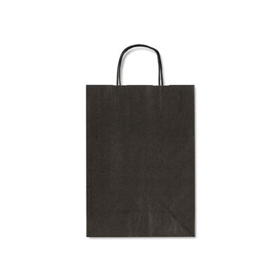 Allegra Dark Black Kraft Paper Bag (Small)
