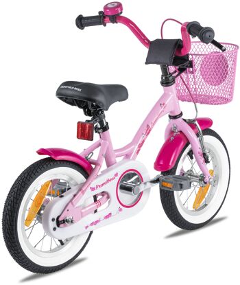 Vélo enfant 12 pouces à partir de 3 ans avec roues stabilisatrices et pack de sécurité en rose 2
