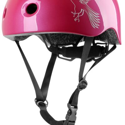 Casco de bicicleta para niños con anillo giratorio Gr. XS - Casco skate rosa