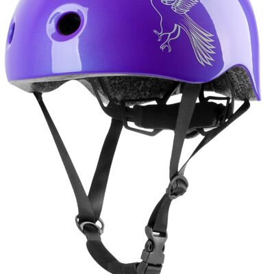 Casco de bicicleta para niños con anillo giratorio Gr. XS - Casco de skate en violeta