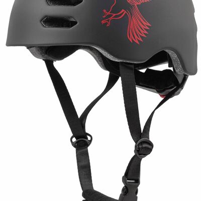 Casque de vélo pour enfants avec anneau rotatif Gr. S - Casque de skate rouge