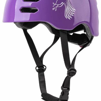 Bicycle helmet for children with rotating ring Gr. S - Purple skate helmet