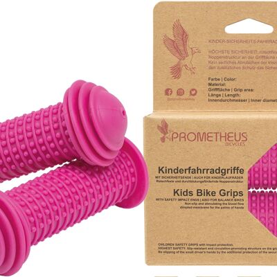Children's bicycle grips Handlebar grips for children in pink