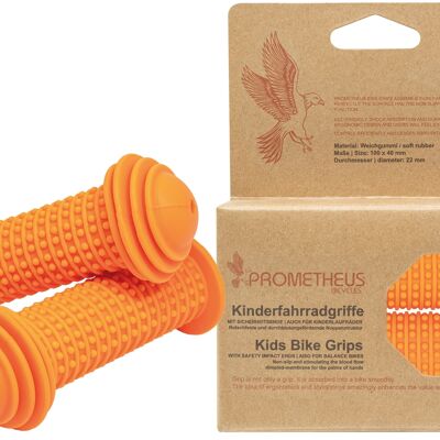 Children's bicycle grips Handlebar grips for children in orange