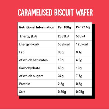 Barres de biscuits caramélisés Cre&m® | Paquet de 12 | Chocolat Végétalien 6