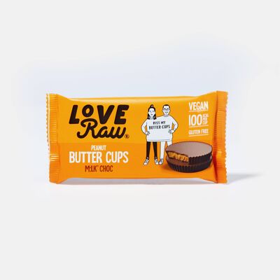 Tazas de mantequilla de maní con chocolate M:lk® | Paquete de 18 | Chocolate Vegano