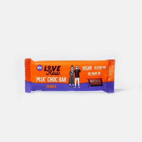 Orange M:lk® Choc Bars | 20 Pack | Vegan Chocolate