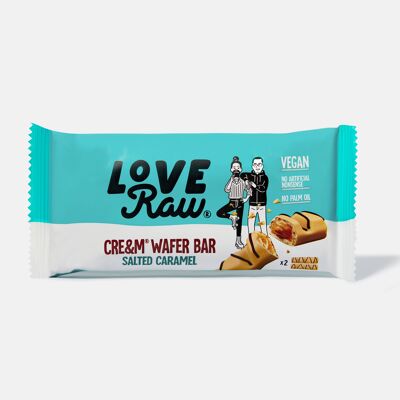Salted Caramel Cre&m® Wafer Bars | 12 Pack | Vegan Chocolate