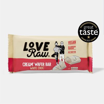 White Choc Cre&m® Wafer Bar | Confezione da 12 | Cioccolato vegano