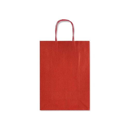 Bolsa de papel Kraft Allegra Dark Roja (pequeña)