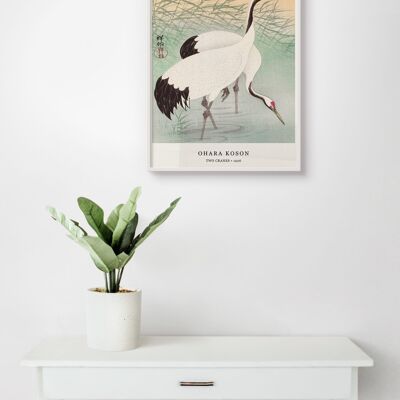 Affiche Ohara Koson - Deux grues - 30 x 40 cm