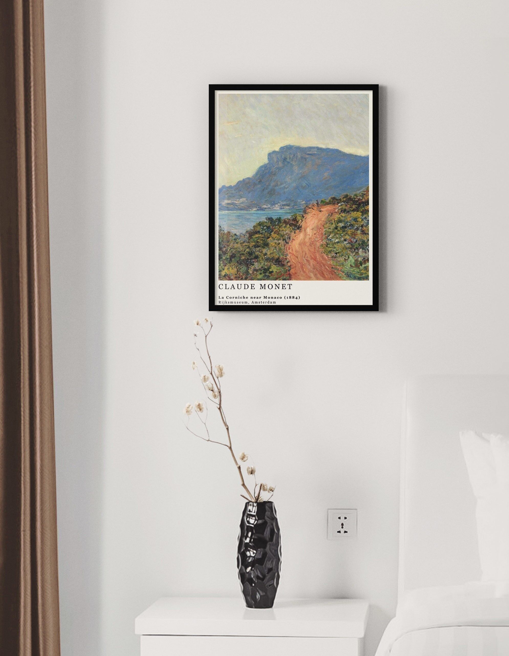 Poster Claude Monet - La Corniche bei Monaco - 30 x 40 cm