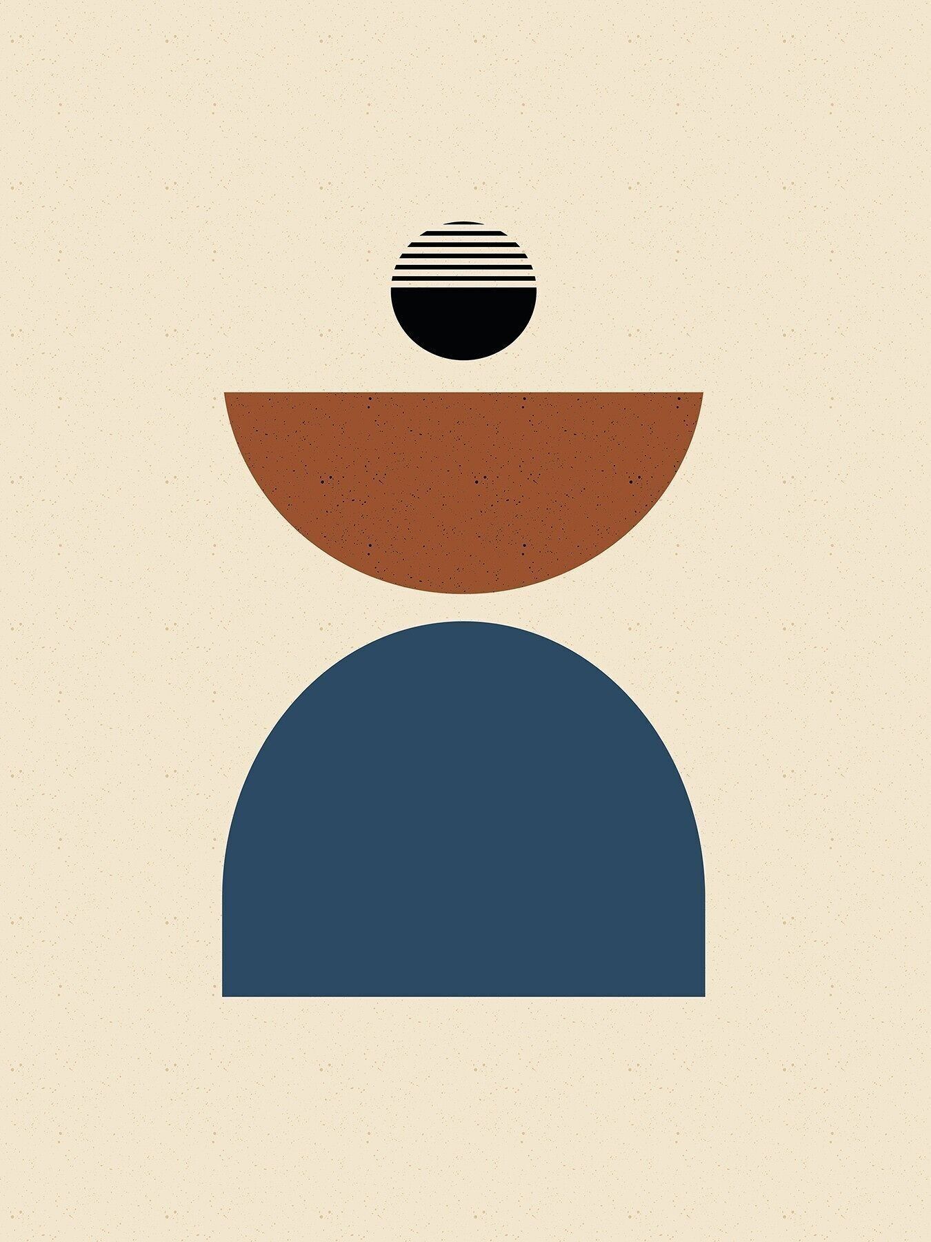 Poster Abstrakte Figuren - Berliner Formen - 30 x 40 cm