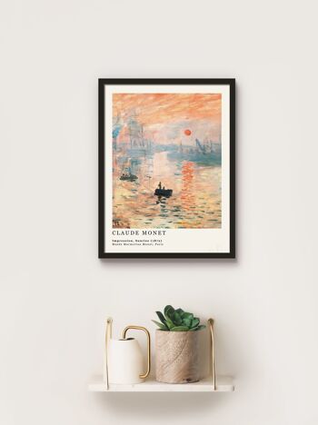 Affiche Claude Monet - Lever de soleil - 30 x 40 cm 1
