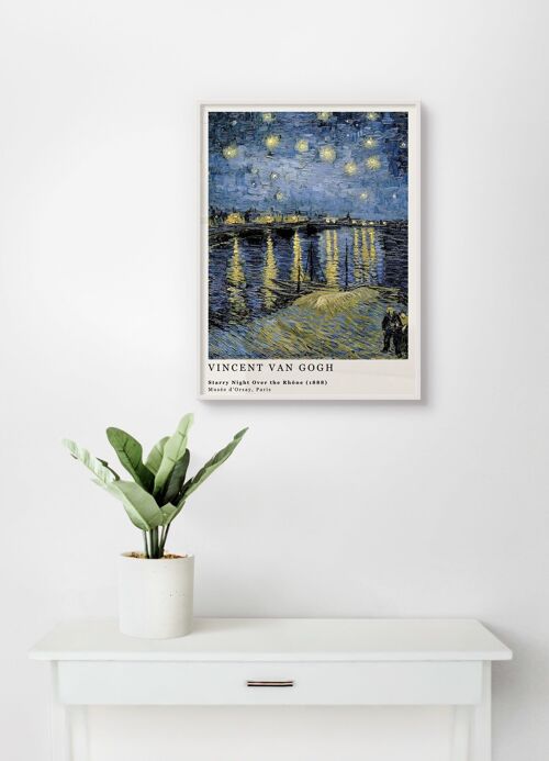 Poster Van Gogh - Starry Night over the Rhône - 30 x 40 cm