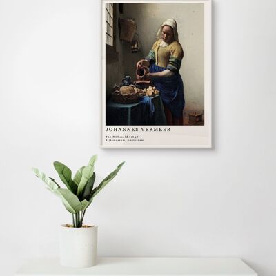 Poster Johannes Vermeer - Lattaia - 30 x 40 cm
