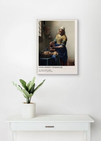 Affiche Johannes Vermeer - Laitière - 30 x 40 cm 1