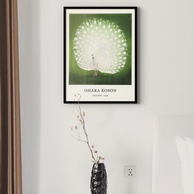 Affiche Ohara Koson - Paon - 30 x 40 cm