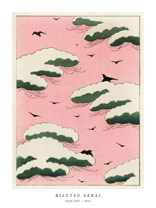 Poster Bijutsu Sekai - Pink Sky - 30 x 40 cm