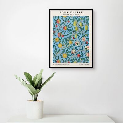 Poster William Morris - Quattro frutti - 30 x 40 cm