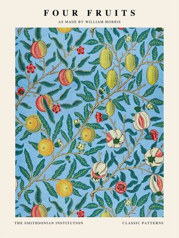 Affiche William Morris - Quatre Fruits - 30 x 40 cm 2
