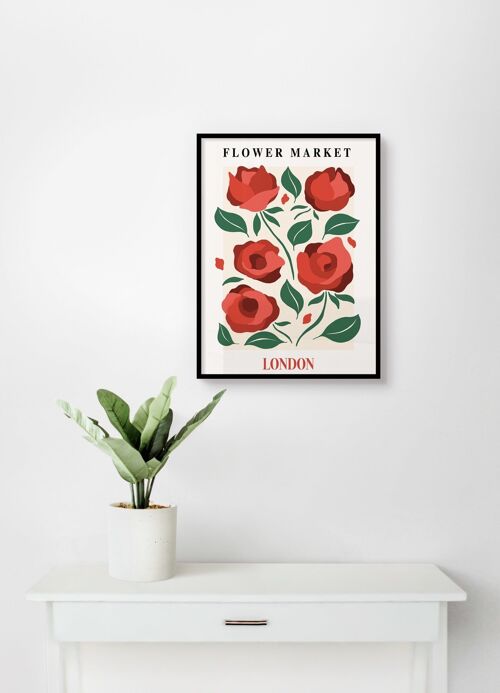 Poster Flower Markets - London - 30 x 40 cm