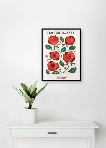 Affiche Marchés aux fleurs - Londres - 30 x 40 cm 1