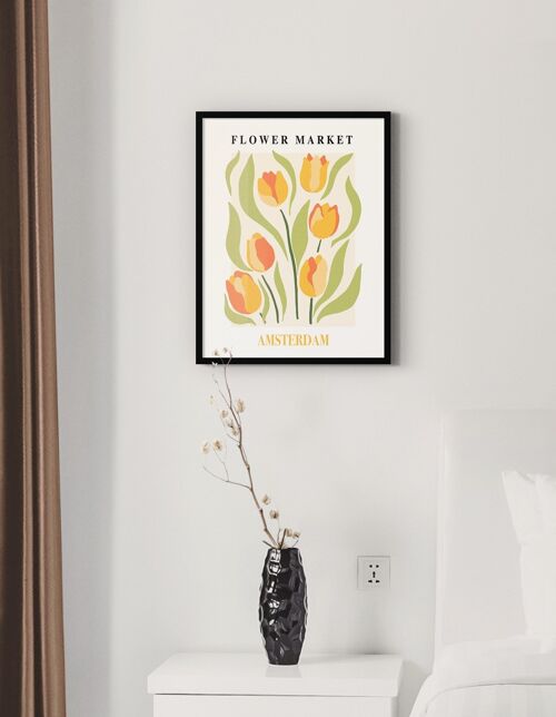 Poster Flower Markets - Amsterdam - 30 x 40 cm