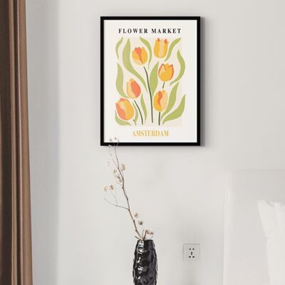 Poster Mercati dei fiori - Amsterdam - 30 x 40 cm