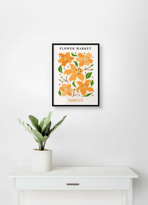 Poster Flower Markets - Nijmegen - 30 x 40 cm