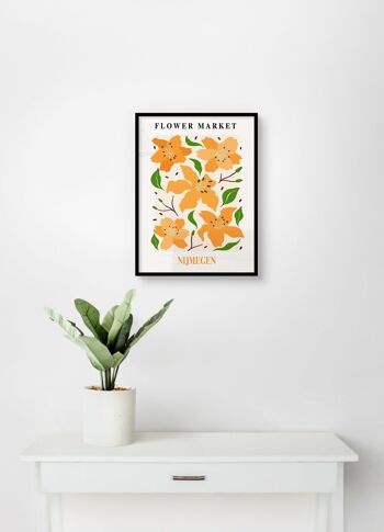 Affiche Marchés aux fleurs - Nimègue - 30 x 40 cm 1