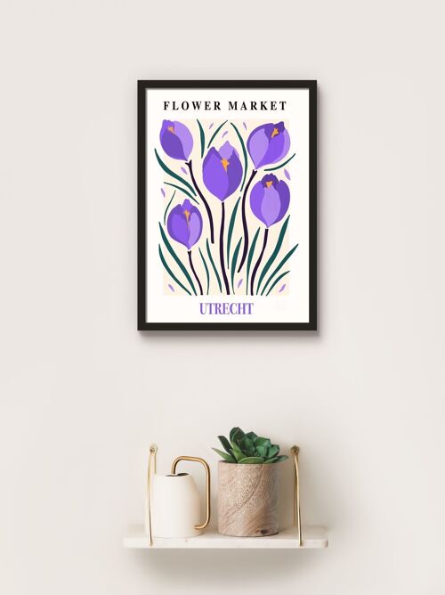 Poster Flower Markets - Utrecht - 30 x 40 cm