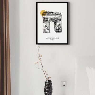 Affiche Arc De Triomphe - Paris - 30 x 40 cm