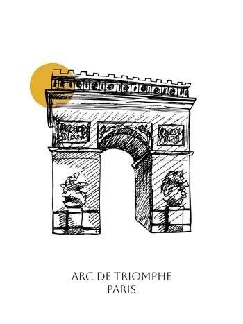 Affiche Arc De Triomphe - Paris - 30 x 40 cm 2