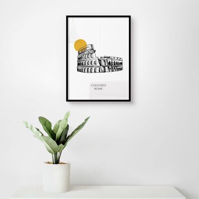 Póster Coliseo - Roma - 30 x 40 cm