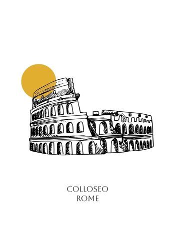 Affiche Colisée - Rome - 30 x 40 cm 2