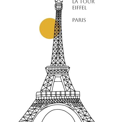 Póster Torre Eiffel - París - 30 x 40 cm