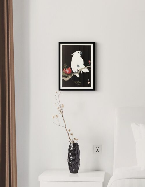 Poster Ohara Koson - Cockatoo and Pomegranate - 30 x 40 cm